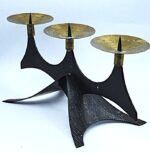 Mid Century Vintage Brutalist Style Candleholder from 60’s - Image 2