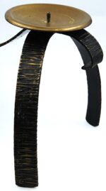 Mid Century Vintage Brutalist Style Candleholder for 2 candles - Image 3