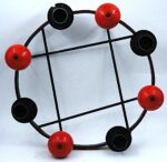 Mid Century Vintage Scandinavian Style Candleholder for 4 candles - Image 2