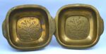 Set of 2 Decorative vintage brass storage bowls from the 1960’s/1970’s