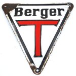 Old German advertising sign from 30 years