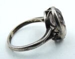 Old Vintage ring with a slightly pink stone (probably rock crystal) - Image 3