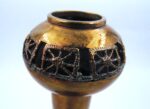 Mid Century Scandinavian Brutalist Design Bronze Candlestick - Image 2