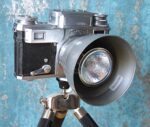 A handmade table lamp made from a vintage Soviet camera from 50’s - Image 2