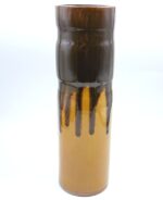 Mid-century vintage ceramic vase with lava decor