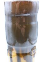 Mid-century vintage ceramic vase with lava decor - Image 3