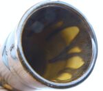 Mid-century vintage ceramic vase with lava decor - Image 4