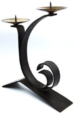 Mid Century Vintage Brutalist Style Candleholder for 2 candles - Image 3