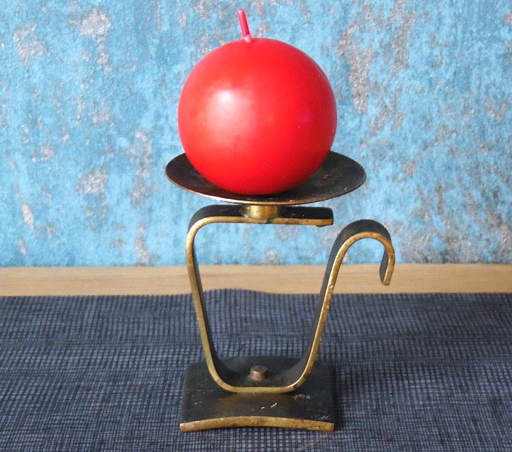 SAM_8626 Mid Century Vintage Brutalist Style Candleholder - Image 1