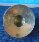 A pair of smaller round vintage copper candlesticks - Image 4