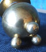 A pair of smaller round vintage copper candlesticks - Image 5