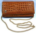 Pierre Cardin crocodile-effect leather handbag