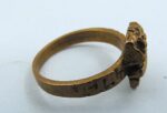 Vintage Scandinavian Design brutalist style bronze ring - Image 4