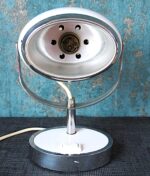 Vintage Space Age Adjustable White Eyeball Table Lamp - Image 2