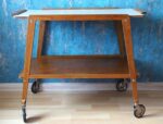 Vintage 1960’s serving trolley on wheels - Image 4