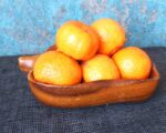 Vintage Mid Century Monkeypod Wood Carving Bowl