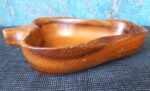 Vintage Mid Century Monkeypod Wood Carving Bowl - Image 3