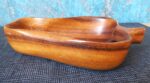 Vintage Mid Century Monkeypod Wood Carving Bowl - Image 5