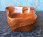 Vintage Mid Century Monkeypod Wood Carving Bowl - Image 6