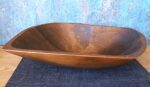 Vintage Mid Century Hand-Carved Monkeypod Wooden Bowl - Image 2