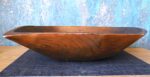 Vintage Mid Century Hand-Carved Monkeypod Wooden Bowl - Image 4