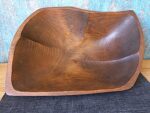 Vintage Mid Century Hand-Carved Monkeypod Wooden Bowl - Image 7