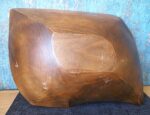 Vintage Mid Century Hand-Carved Monkeypod Wooden Bowl - Image 8
