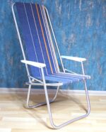 Vintage Soviet-era folding beach chair