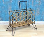 Vintage mid-century design magazine rack from the 1970's - Image 2