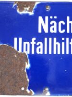 Old street shield from 30’th year Berlin - ´´Nearest accident relief center´´ - Image 4