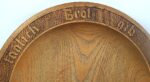Old wooden plate bowl ’’ Our daily bread give us today 1942 ’’ from World War II - Image 3