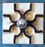 Vintage Mid-Century Space Age ceramic wall lamp from the 1960’s/70’s