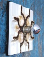 Vintage Mid-Century Space Age ceramic wall lamp from the 1960’s/70’s - Image 3