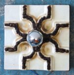 Vintage Mid-Century Space Age ceramic wall lamp from the 1960’s/70’s