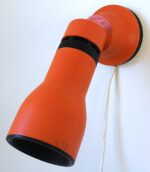 Vintage Space Age orange Philips wall spot lamp from the 70’s