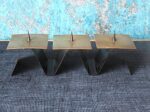 Mid Century Vintage Brutalist Style Candleholder for 3 candles - Image 2