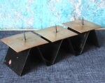 Mid Century Vintage Brutalist Style Candleholder for 3 candles - Image 3