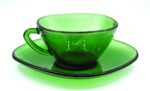 Vintage Vereco espresso cup with matching saucer