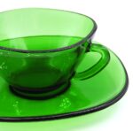 Vintage Vereco espresso cup with matching saucer - Image 3