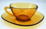 Vintage Vereco espresso cup with matching saucer