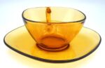 Vintage Vereco espresso cup with matching saucer - Image 2
