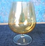 Vintage set of 6 cognac glasses with serving tray - Image 6