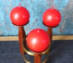 Old Vintage Candle Holder for 3 candles - Image 2