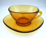Vintage Vereco caffe cup with matching saucer - Image 3