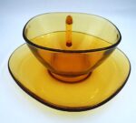 Vintage Vereco caffe cup with matching saucer - Image 2