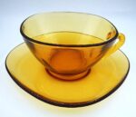Vintage Vereco caffe cup with matching saucer - Image 3