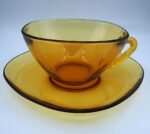 Vintage Vereco caffe cup with matching saucer - Image 3