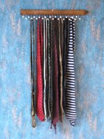 Old Mid Century vintage tie rack