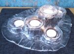 Textured Art Glass Candle Holder ‘’Volcano’’ - Image 8