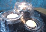 Textured Art Glass Candle Holder ‘’Volcano’’ - Image 9